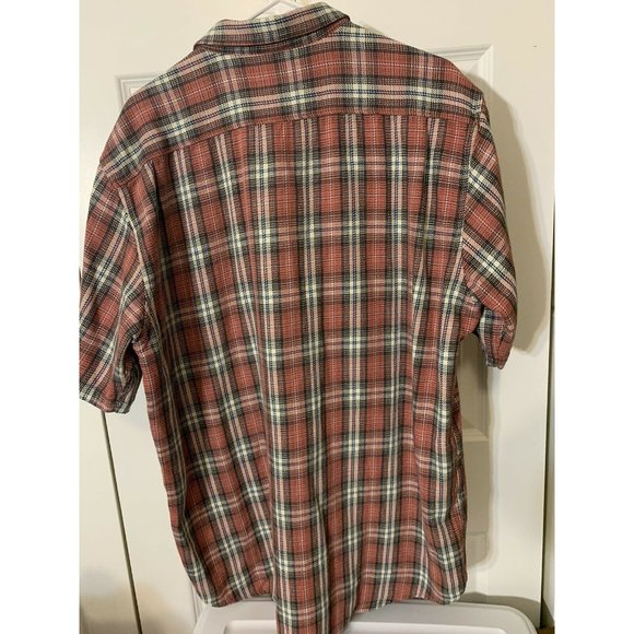 EZEKIEL Men’s‎ Sz XXL Woven Plaid Indian Red Short Sleeve Button Shirt Skater - Picture 5 of 5